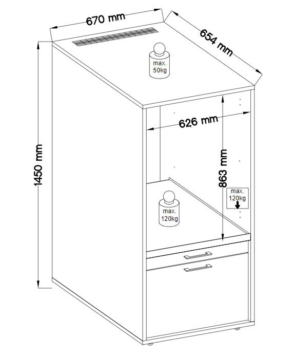 Putzschrank Waschmaschine Trockner Mehrzweck Hauswirtschaftsraum WASHTOWER  3 Weiß | Schranksysteme